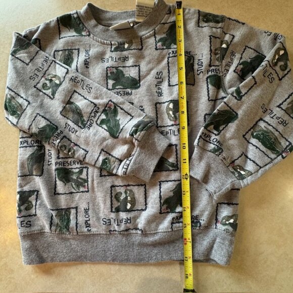 Vintage NEW LEGENDS Gray Reptiles Sweatshirt sz 7X - Picture 4 of 5